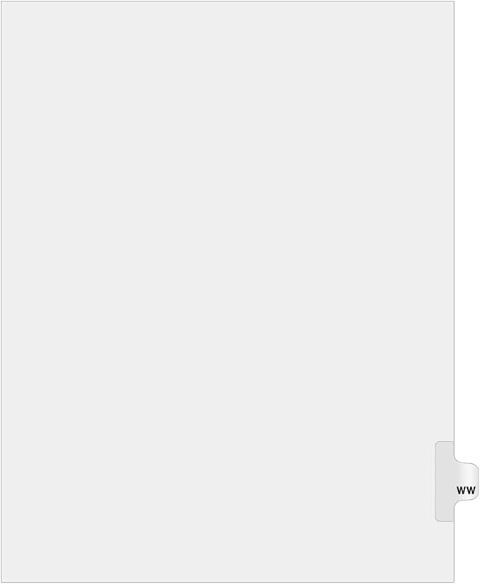 Exhibitindexes® Side Letter Tabs by exhibitindexes