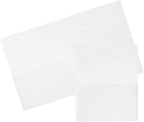 JAM PAPER Plastic Light Weight Flexible Two Pocket Presentation Folders by JAMPaper