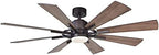 60 inch ceiling fan with light and remote, view 9