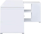 Pemberly Row L Shape Corner Storage Desk in White, Letter/Legal File, 5 - Image 5