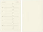 Gallery Leather Agenda Planner 2027 Freeport Mocha | 3-Ring Bound Weekly Monthly Calendar Planner and Notebook with Gold-Gilded Page Edges, 12 Months - 9x7"