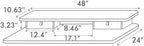 FEZIBO 48 x 24 Inch Whole-Piece Height Adjustable Standing Desk - Image 3