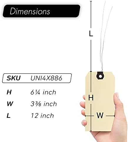 INNOVART Shipping Tags Double Wired 6 1/4" x 3 1/8", Manila Wire Tags - Image 7