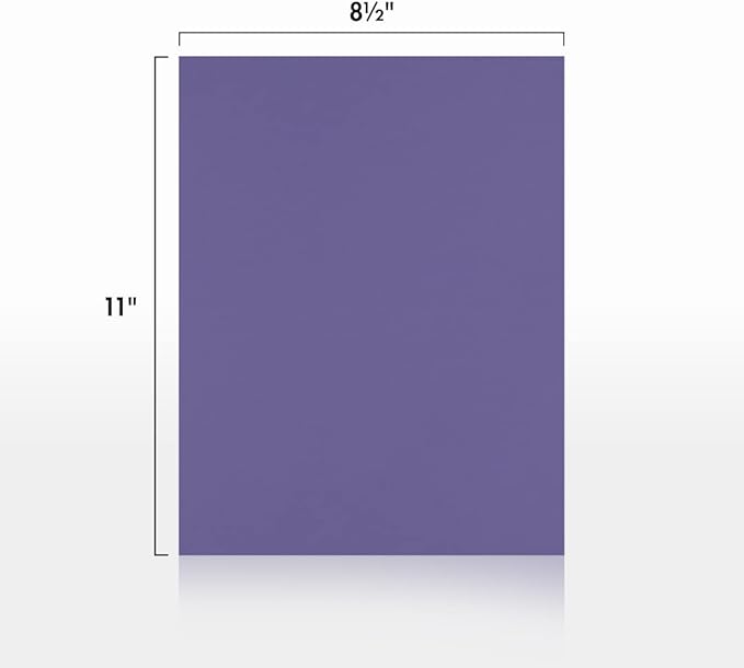 LUXPaper 8.5" x 11" Paper | Letter Size | Wisteria Purple | 80lb. Text | 50 Qty - Image 2
