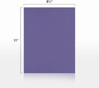 LUXPaper 8.5" x 11" Paper | Letter Size | Wisteria Purple | 80lb. Text | 50 Qty - Image 2