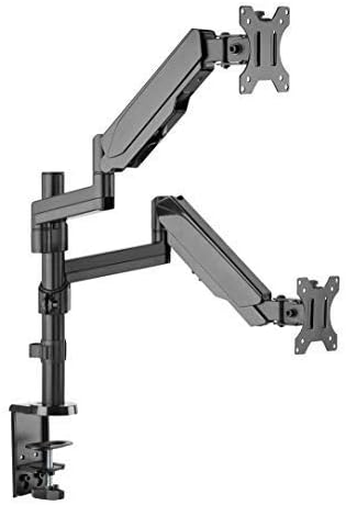 TechOrbits Triple/Double/Single Monitor Mount Stand - Computer Screen Desk Ga...