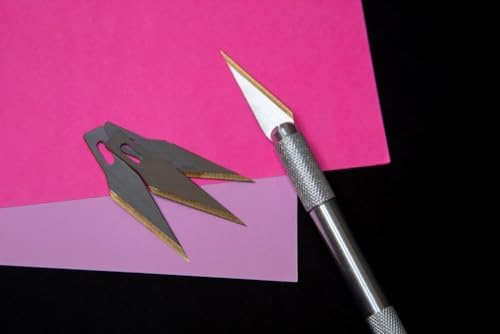 Excel Blades #11 Titanium Nitride Hobby Blades, 100-Pack, Carbon Steel