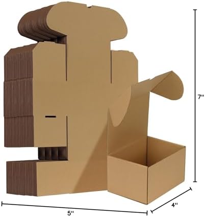 horlimer 7x5x4 inches shipping boxes set of 50, view 9