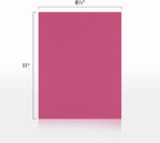 LUXPaper 8.5" x 11" Paper | Letter Size | Magenta Pink | 80lb. Text | 250 Qty - Image 2