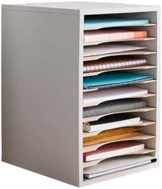 Safco Vertical Literature Organizer, 11 Compartments, Office and Classroom Ma...