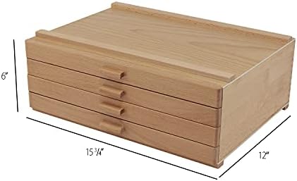 hg art concepts artist storage chest, wooden brush shown in use