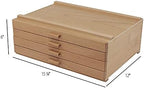 hg art concepts artist storage chest, wooden brush shown in use