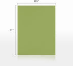 LUXPaper 8.5" x 11" Paper | Letter Size | Avocado Green | 70lb. Text | 250 Qty - Image 2