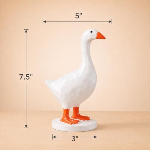 GRAPMKTG 7 Inch Mini Magnetic Desk Goose, Desktop Statue