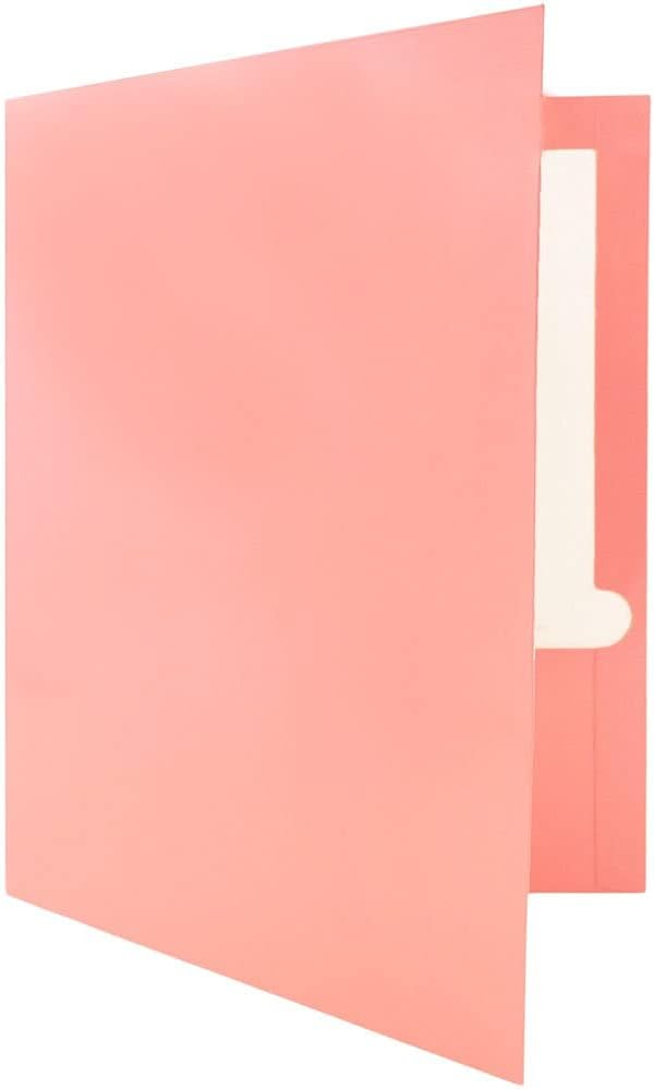 JAM PAPER Laminated Two Pocket Glossy School Folders - Image 3