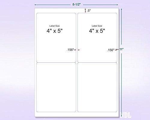 8-1/2 x 11" Neon Color High Light Fluorescent Labels - Image 2