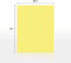 LUXPaper 8.5" x 11" Paper | Letter Size | Pastel Canary Yellow | 60lb. Text | - Image 2