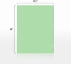 LUXPaper 8.5" x 11" Paper | Letter Size | Pastel Green | 60lb. Text | 500 Qty - Image 2