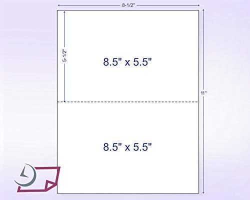8-1/2 x 11" Neon Color High Light Fluorescent Labels - Image 2