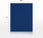 LUXPaper 8.5" x 11" Paper | Letter Size | Navy Blue | 80lb. Text | 50 Qty - Image 2