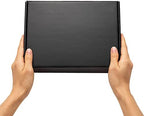 timirog 9x6.5x2 inches black shipping boxes 25 pack on a desk or shelf
