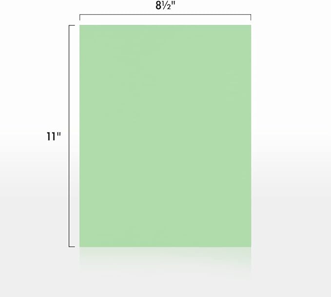 LUXPaper 8.5" x 11" Cardstock | Letter Size | Pastel Green | 65lb. Cover | 50 - Image 3