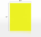 LUXPaper 8.5" x 11" Paper | Letter Size | Citrus Yellow | 80lb. Text | 50 Qty - Image 2