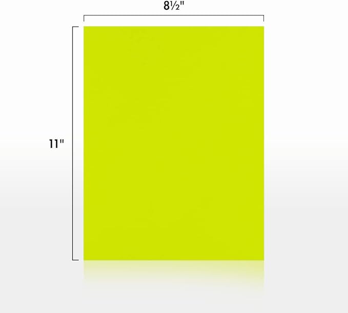 LUXPaper 8.5" x 11" Paper | Letter Size | Wasabi Green | 80lb. Text | 50 Qty - Image 2