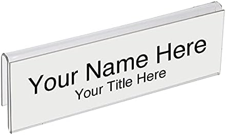 Glass Wall Name Plate Holders by PeopleSpotterbyPlasticProductsMFG