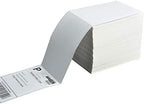 4" x 6" Direct Thermal Shipping Labels - Pack of 500 Fanfold Labels - White Perforated, Permanent-Adhesive, Compatible Zebra & Rollo Thermal Label Printer