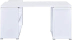 Pemberly Row L Shape Corner Storage Desk in White, Letter/Legal File, 5 - Image 7