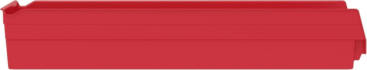 Akro-Mils 30184 Heavy Duty Plastic Shelf Bins, 24"x 8"x 4", Re...