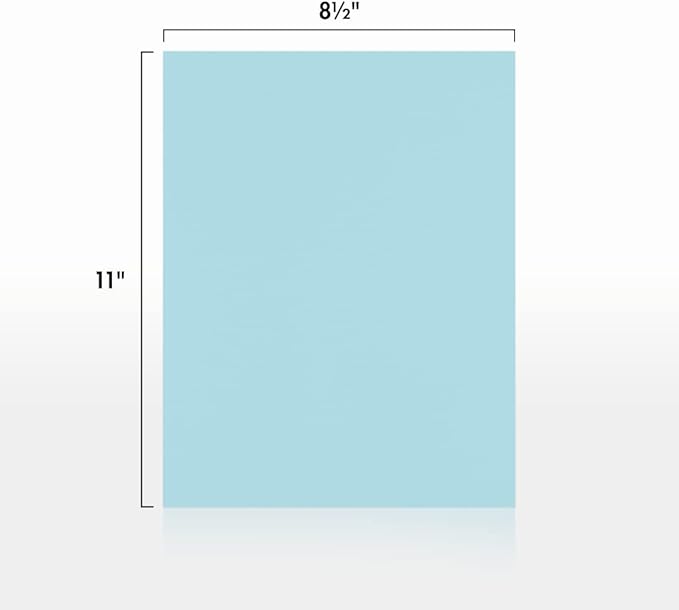 LUXPaper 8.5" x 11" Paper | Letter Size | Pastel Blue | 60lb. Text | 1 - Image 2