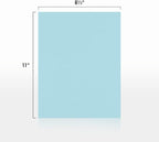 LUXPaper 8.5" x 11" Paper | Letter Size | Pastel Blue | 60lb. Text | 50 Qty - Image 3