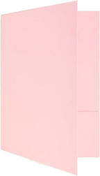 LUXPaper 9" x 12" Presentation Folders | Two Pocket | Candy Pink | 100lb. Cover - Image 4