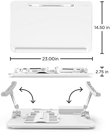 Limitless TotalDesk Portable Workstation and Lap Desk with Adjustable Height ...