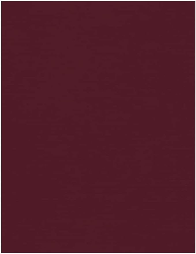 LUXPaper 8.5" x 11" Cardstock | Letter Size | Burgundy Linen | 100lb. Cover | by LUXPaper