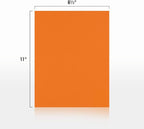 LUXPaper 8.5" x 11" Paper | Letter Size | Mandarin Orange | 80lb. Text | 50 Qty - Image 2