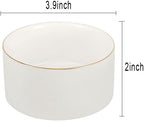 Paper Clip Holder Ceramic Paperclip Holders for Desk Organizer, White