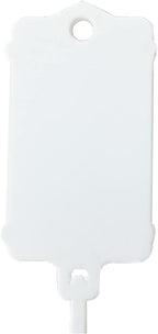 100pcs Reusable Blank Plastic Tags Ties Key Tags 1.45"*2.48" Serrated Tension - Image 2