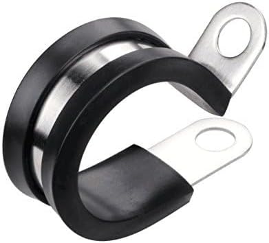 LOKMAN 20 Pack 1/4 Inch Stainless Steel Cable Clamp, Rubber Cushioned Insulated - Image 2