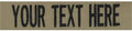 Custom Uniform Name Tapes Solid Colors. Coyote Tan Fabric, 3.5 Inch Sew on by NORTHERNSAFARI