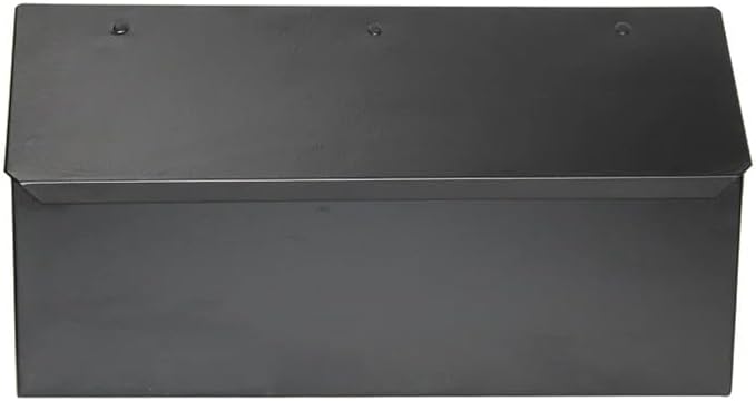 NACH Black Long Wall Mount Mailbox, Rust Resistant Metal Mailbox, Mailboxes - Image 11