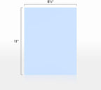 LUXPaper 8.5" x 11" Paper | Letter Size | Baby Blue | 80lb. Text | 250 Qty - Image 2
