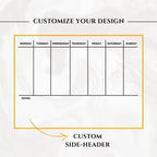WEEKLY PLANNER Acrylic Wall Personalized Calendar 2026 Personalized Dry Erase - Image 6