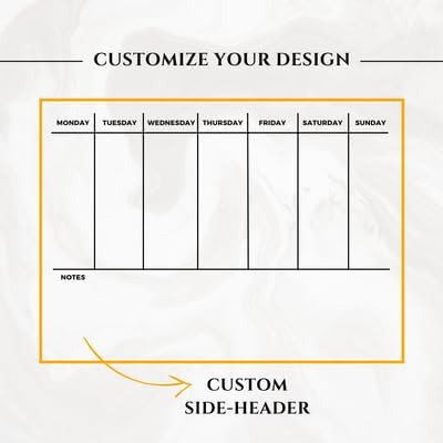 WEEKLY PLANNER Acrylic Wall Personalized Calendar 2026 Personalized Dry Erase - Image 6