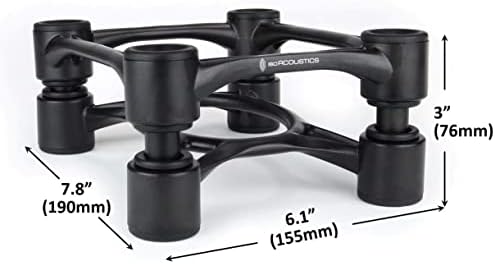 IsoAcoustics Aperta Series Isolation Speaker Stands with Tilt Adjustment: Ape...