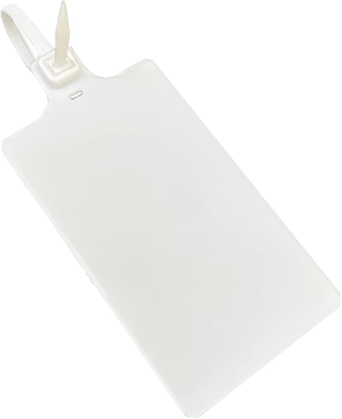 Blank Waterproof Plastic Tags for Labeling Marker Ties Large Tag Fastener Zip by XF-Vel