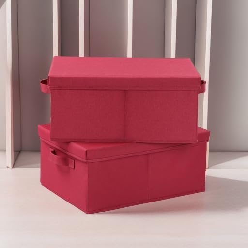 HOONEX Storage Bins with Lids for Organizing, Storage Boxes with 2 Carrying - Image 5