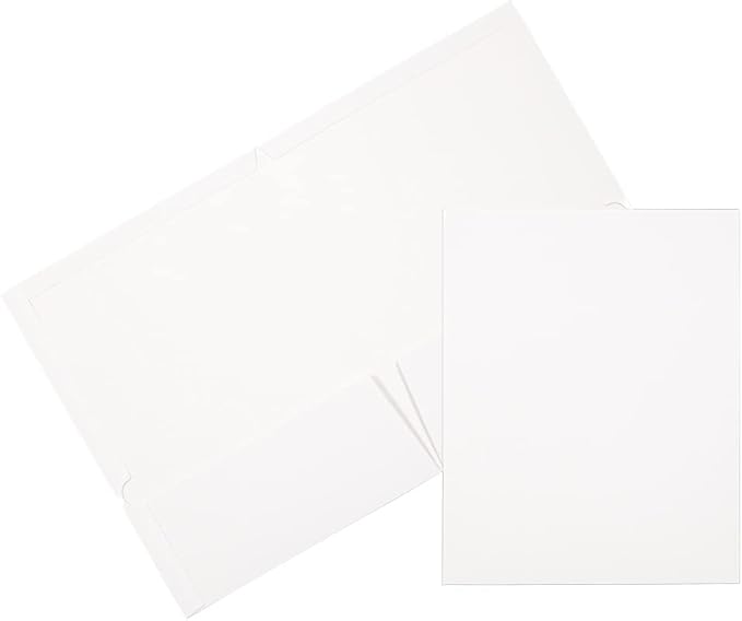 JAM PAPER Laminated Two Pocket Glossy School Folders by JAMPaper